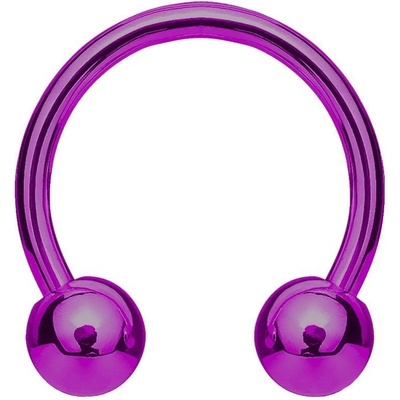 Šperky4U piercing podkova fialová PV1001A-161044