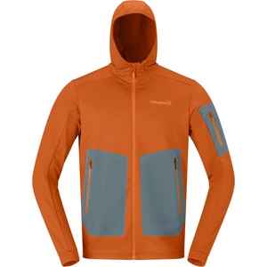 Norrøna Мъжко поларено яке Norrøna Falketind Warm2 Stretch Hood Fleece jacket - Gold Flame (005-5581-0413)