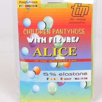 Image 1 of Детски чорапогащник в зелено на райе