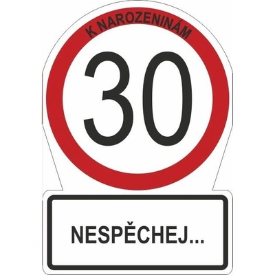 Albi Přání M - Dopravní značka 30