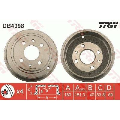 Brzdový buben TRW DB4398