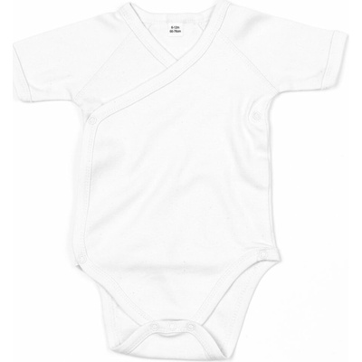Babybugz Detské body s krátkym rukávom Kimono Biela