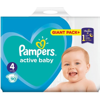 Pampers Active Baby 4 GPP 90 броя