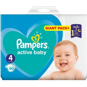 Pampers Active Baby 4 GPP 90 броя