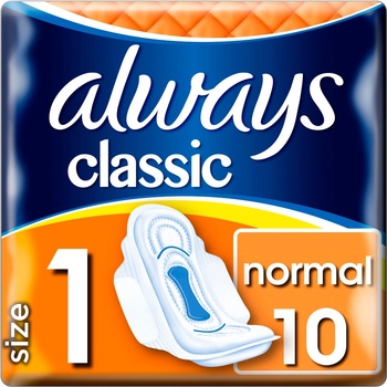 Always Classic Normal hygienické vložky s křidélky 10 ks