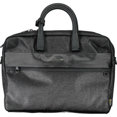 Calvin Klein praktická pánska aktovka 40X28X10cm Čierna