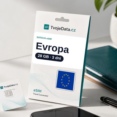 eSIM Evropa neomezeně / 3 dní