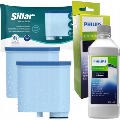 Sillar Philips Saeco 2 ks + odvápňovač Philips