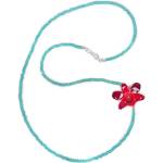 Dannyra Колие с естествена орхидея и тюркоаз Dannyra Jewels