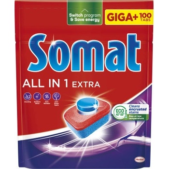 SOMAT All-in-1 Extra tablety do myčky 100 ks