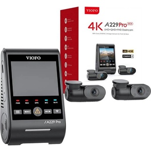  VIOFO VIOFO A229 PRO видеорегистратор, 3CH, 4K + 2K + 1080P WiFi, GPS, черен (A229 Pro 3CH)
