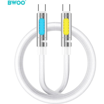 Bwoo X325C-C 240W typu C na typ C s vonnými vlákny a RGB osvětlením černý