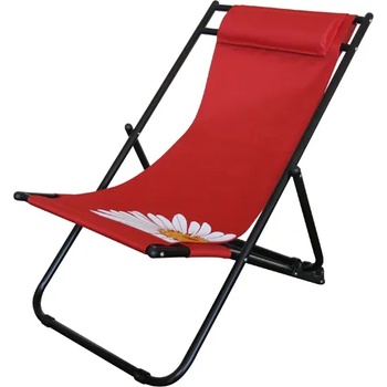 Image 1 of Horecano Hg-Стол плажен 3 позиционен (20289) flower 57 ЧЕРВЕН (0195132)