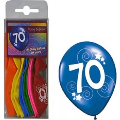 Balónky s číslem 70 barevné
