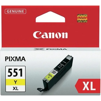 Canon Касета CANON PIXMA IP7250/iP8750/iP8750/iX6850/MG5450/MG6350/MG6450/MG6650/MG7150/MG7550/MX725/MX925 - Yellow ink tank - CLI-551XLY - P№ 6446B001 - заб. : 650p (6446B001AA)