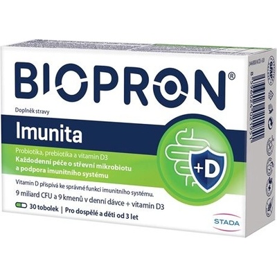 Biopron Imunita probiotika + vitamin D 30+10 tablet