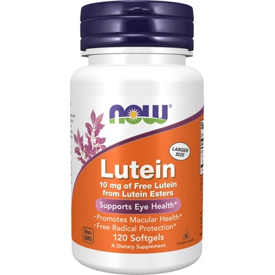 NOW Foods Lutein 10 mg, softgel 120 softgel kapslí