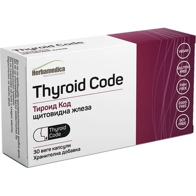Herbamedica Thyroid Code, 30 капсули, Herbamedica