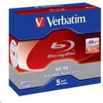 Verbatim BD-RE(5-pack)Blu-Ray/Jewel/2x/25GB (43615)