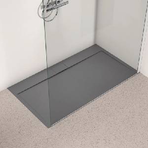Ideal Standard i. life Ultra Flat S правоъгълно душ корито, асфалтово сиво, 140x80 см (T5224FS)