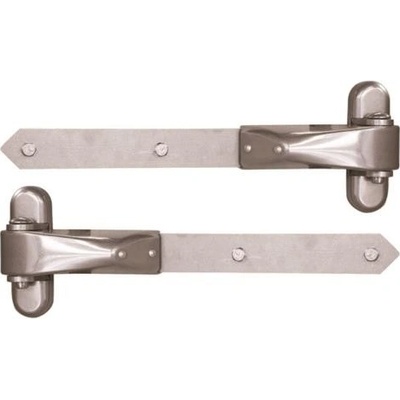 LOCINOX 4DW A2 300 - nerezové regulovatelné panty pro dřevěné křídlové brány a branky, délka 300 mm