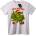 NOONEBRAND Тениска Весела Коледа Крокодил - 2XL, White
