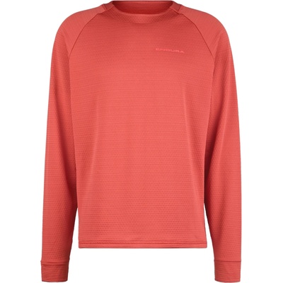 Endura Мъжка фланелка с дълъг ръкав за колоездене Endura Singletrack Fleece Cycling jersey - Brick Red - размер XL (056-1604-0714)