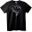 NOONEBRAND Тениска Сърце и кръст - M, Black