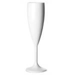 RK-PREMIUM WHITE-Чаша за шампанско поликарбонат 180ml. Ø5.5xh21.8cm БЯЛА (GB. C18) (0151521)
