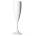 RK-PREMIUM WHITE-Чаша за шампанско поликарбонат 180ml. Ø5.5xh21.8cm БЯЛА (GB. C18) (0151521)