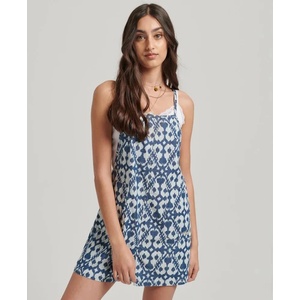 SUPERDRY Vintage Woven sleeveless romper - Blue (Denim AOP)