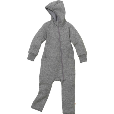 disana Детски цял костюм disana Kid's Zipp-Overall Overall - Grey - размер 98/104 (EU) (704-4405-0415)