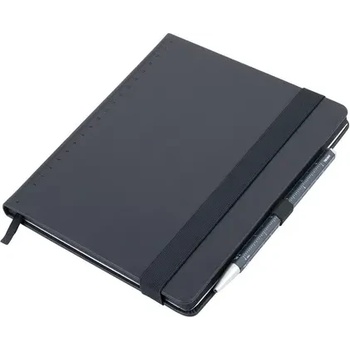 Image 1 of TROIKA Тефтерче Troika "BLACK SLIMPAD A5", тъмносиня химикалка (NPP04/DB)