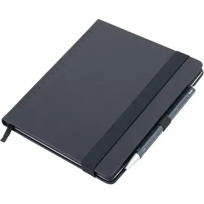 TROIKA Тефтерче Troika "BLACK SLIMPAD A5", тъмносиня химикалка (NPP04/DB)