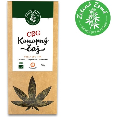 Zelená Země CBG konopný čaj 1,8% 30 g