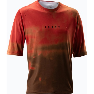 Leatt Мъжка тениска за колоездене Leatt MTB Gravity 4.0 dusty red