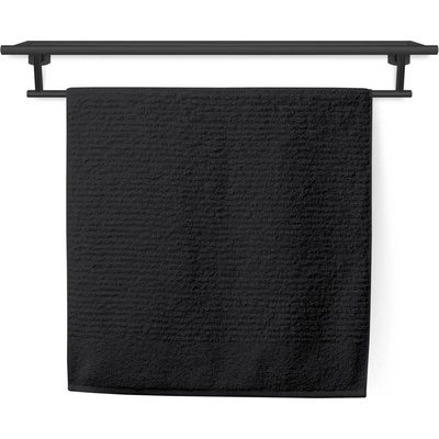 Veba Ručník JUVEL 3D vlny černá 70 x 140 cm