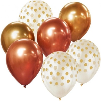 Paper Design Nafukovací balónky zlato-měděné