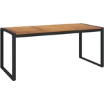  Градинска маса с U-образни крака 180x90x75 см масивна акация - elemento - 399,01 лв