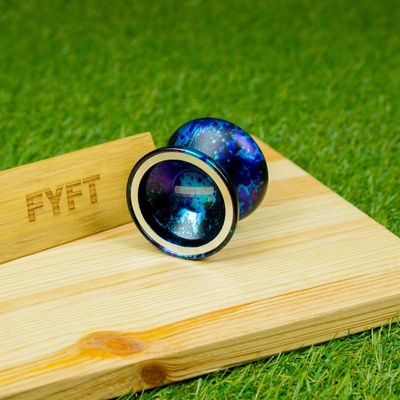 Yo-Yo EZspin VOSUN kovové yoyo na freestyle triky Černo modro fialová