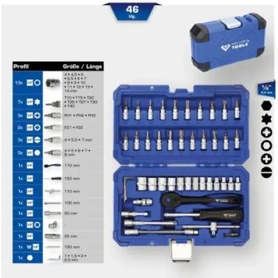 Ks Tools Gola sada 1/4" 46ks