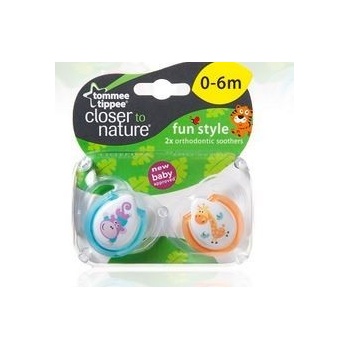 Tommee Tippee silikón CTN Fun 2ks 0-6m