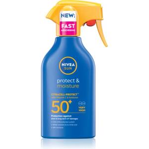 Nivea SUN Protect & Moisture слънцезащитен хидратиращ спрей SPF 50+ 250ml