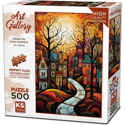 KS Games Пъзел KS Games от 500 части - Къщи (20076)