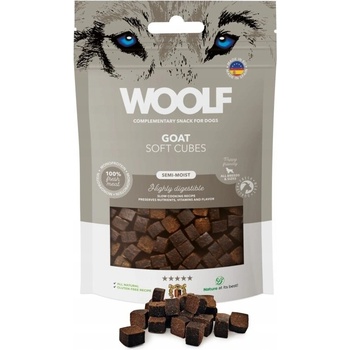 Woolf Soft Cubes Goat Monoprotein – Mäkké kocky pre psa s kozím mäsom 100 g