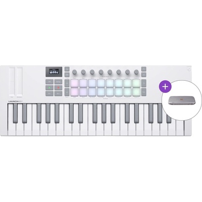 Novation Launchkey Mini 37 MK4 SET 2 Миди клавиатура White (LAUNCHKEY-MINI37-MK4-WH-SET2)