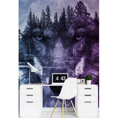 Gario Fototapeta Vlčí tlama a les MateriálVliesová, rozměry 100 x 140 cm