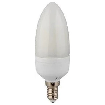 MAX LED LED žárovka E14 C30 12 SMD 5W teplá bílá