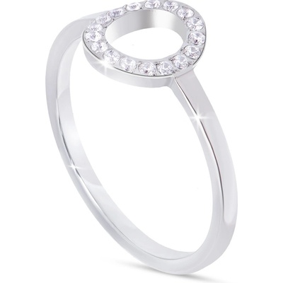 Biju Prstýnek z chirurgické oceli kruh se zirkony 4000429