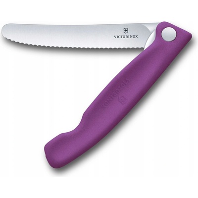 Victorinox Nůž piknikový skládací Swiss Classic 11 cm vroubkovaný růžový